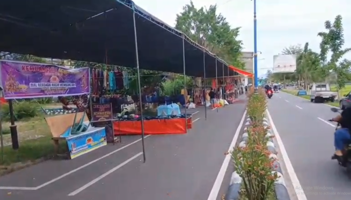 Pasar Senggol Center Point Masih Sepi Pengunjung