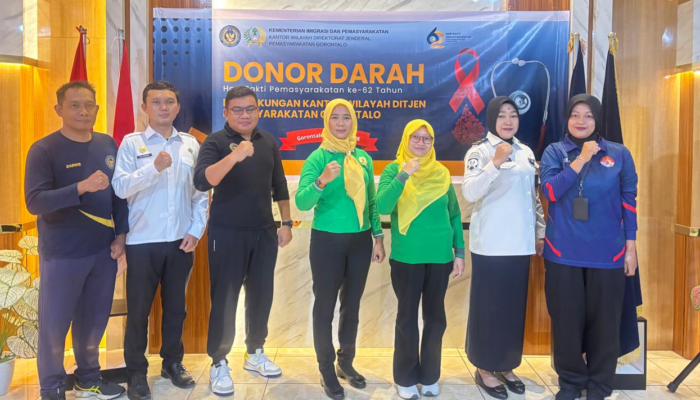 Donor Darah Warnai Peringatan HBP ke-62 di Gorontalo