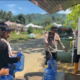 Brimob Gorontalo Salurkan Air Bersih Korban Banjir Bandang