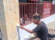 Kantor Kelurahan Biawao Dipercantik, Lurah Turun Tangan