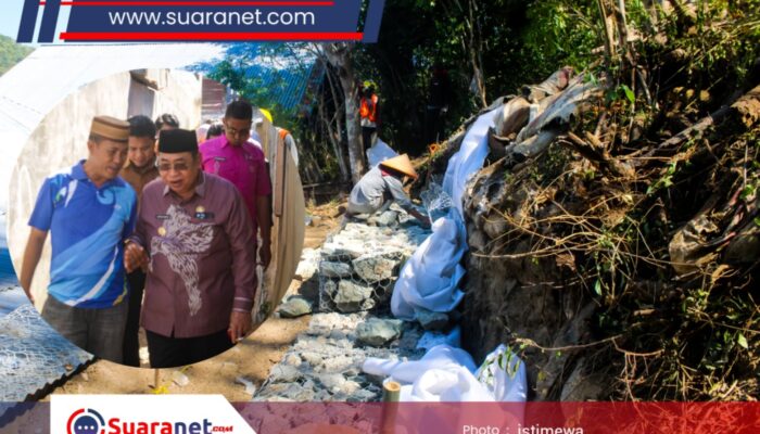 ‎Demi Keselamatan Warga, Wali Kota Adhan Bangun Tanggul Penahan Longsor di Kelurahan Tenda‎‎