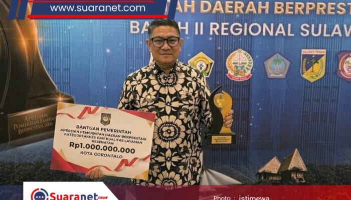 Layanan Kesehatan Raih Penghargaan, Pemkot Gorontalo Dapat Suntikan Dana 1 Miliar
